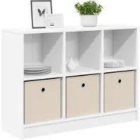 vidaXL Dressoir Wit 88,5 x 27,5 x 63,5 cm