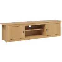 vidaXL TV rek HILL Honing bruin 158 x 40 x 39.5 cm Massief grenenhout