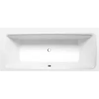 Hak Handelsagentur Koch Kvadra Rechthoekig bad met steun. Lijst 170x80x47cm, Wit