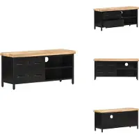 vidaXL Tv-meubel - Tv-meubelen - Tv-meubels - Tv-meubilair - Tv-meubel 90x30x41 cm ruw mangohout
