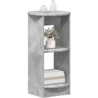 vidaXL Bijzetkast Beton Grijs Geconstrueerd hout
