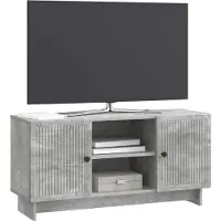vidaXL TV Kast 102 x 34,5 x 50 cm Betongrijs Bewerkt hout