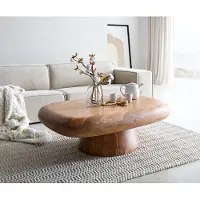 DELIFE Salontafel Maskat 120x90 cm natuur acacia