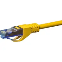 Dsit UTP CAT6a patchkabel - 0,50 meter geel - 100% koper - netwerkkabel - internetkabel - UTP kabel - RJ45 - 10000 mbit/s