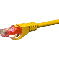 Danicom CAT6 netwerkkabel, U/UTP, 5 meter, geel, 100% koper
