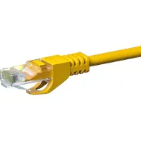 Danicom CAT5e netwerkkabel, U/UTP, 5 meter, geel, 100% koper