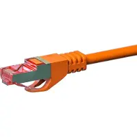 Dsit CAT 6 netwerkkabel, LSOH-bekleding - S/FTP - 5 meter - Oranje