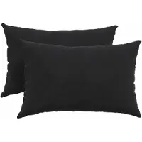 vidaXL Zitkussens 2 pcs Zwart 60 x 40 cm Corduroy stof