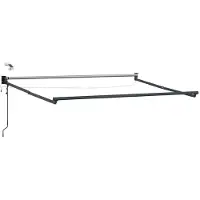 vidaXL Elektrisch Uittrekbaar Markies Frame Antraciet 3 x 2,5 m