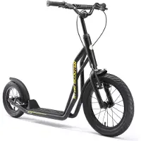 Star Scooter Autoped 16 inch + 12 inch, zwart unisex