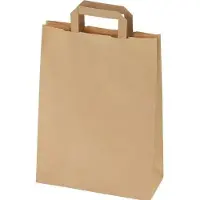 RAJA Draagtas Papier Bruin 12 x 35 x 26 cm 250 Stuks