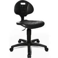 Topstar Tekenkruk Kunststof Zonder armleuning Zwart 110 kg TEC 20 5 Wieltjes