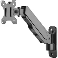 Digitus DA-90396 Monitor-wandbeugel 1-voudig 33,0 cm (13) - 81,3 cm (32) Zwart, Zwart (mat) Draaibaar, In hoogte vers
