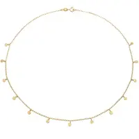 Elli - Halsketting - Dames Plaatje Basis Mat in 925 Sterling Zilver - Dames