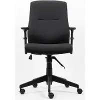 Realspace Stanley Bureaustoel Kniekanteling Stof In hoogte verstelbare armleuning In hoogte verstelbare zitting Zwart 110 kg 675 x 680 x 1,075 mm