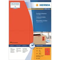 Herma 4397 permanent hechtende etiketten A4 105 x 148 mm rood (400 etiketten)