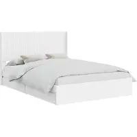 vidaXL Bedframe met opbergruimte en hoofdbord 2 st Bewerkt hout