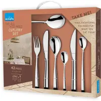Amefa Gaia All You Need - 42-delige bestekset - voor 6 personen - zilverkleurig - RVS