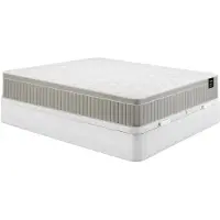 Vente-unique Set 180 x 200 cm bedbodem met opbergruimte wit + matras schuim en traagschuim-gel 7 zones dikte 22cm - SOMIRA van YSMÉE