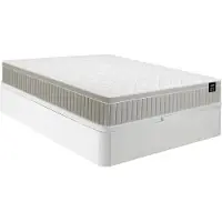 Vente-unique Set 160 x 200 cm bedbodem met opbergruimte wit + matras schuim en traagschuim-gel 7 zones dikte 22cm - SOMIRA van YSMÉE