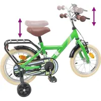 vidaXL Kinderfiets 14 Inch voor 3-5 jaar oud Groen