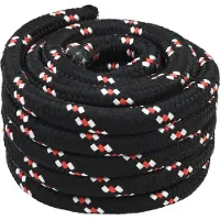 vidaXL Boottouw 4 mm 5 m Zwart en Rood