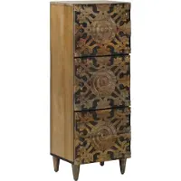 vidaXL Hoge Kast Bruin 40 x 33,5 x 110 cm Massief Mango Hout