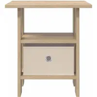 vidaXL Nachtkastje Sonoma Eik 41 x 40 x 45 cm Bewerkt hout