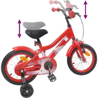 vidaXL Kinderfiets 14 Inch voor 3-5 jaar oud Rood