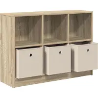 vidaXL Dressoir met lade Sonoma Eik 88,5 x 27,5 x 63,5 cm