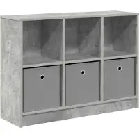 vidaXL Dressoir Beton Grijs 88,5 x 27,5 x 63,5 cm
