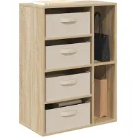 vidaXL Dressoir Sonoma Eiken 60 x 33,5 x 84 cm
