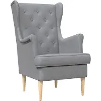 vidaXL Fauteuil Lichtgrijs Stof