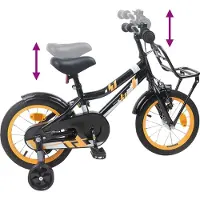 vidaXL Kinderfiets 16 Inch voor 4-6 jaar oud Oranje Zwart