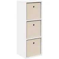 vidaXL Dressoir met lade Wit 30,5 x 27 x 84,5 cm