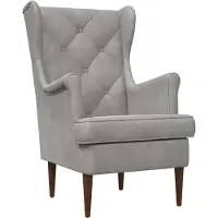 vidaXL Fauteuil Lichtgrijs Fluweel