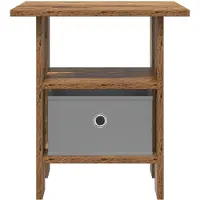 vidaXL Nachtkastje 2 st Oudhout 41 x 40 x 45 cm Bewerkt hout