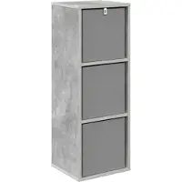 vidaXL Dressoir met lade Beton Grijs 30,5 x 27 x 84,5 cm