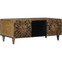 vidaXL Salontafel Bruin 100 x 54 x 40 cm Massief Mango Hout