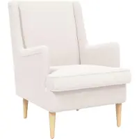 vidaXL Fauteuil Crèmekleurig Bouclé