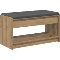 vidaXL Hallenbank Artisan Eik 83 x 38 x 45 cm Geengineerd Hout en Stof