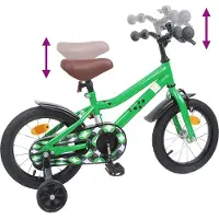 vidaXL Kinderfiets 16 Inch voor 4-6 jaar oud Groen