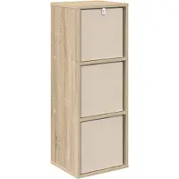 vidaXL Dressoir met lade Sonoma Eik 30,5 x 27 x 84,5 cm