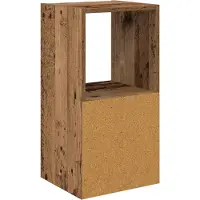 vidaXL Nachtkastje Oudhout 30,5 x 27 x 59,5 cm Bewerkt hout