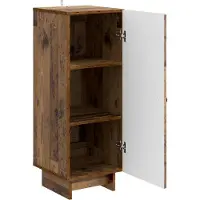 vidaXL Dressoir Oud hout 33 x 34,5 x 90 cm Bewerkt hout