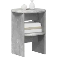 vidaXL Bijzetkast Beton Grijs Ø40 x 50 cm Geconstrueerd hout