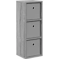 vidaXL Dressoir met lade Grijs Sonoma 25,5 x 22 x 69,5 cm