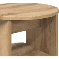 vidaXL Bijzetkast 2 st Artisan Eik Ø40 x 50 cm Geconstrueerd hout