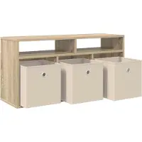 vidaXL Laagkast met lade Sonoma Eik 87 x 27,5 x 43 cm