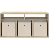 vidaXL Laagkast met lade Sonoma Eik 87 x 27,5 x 43 cm